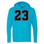 Softstyle® Lightweight Hooded Long Sleeve T-Shirt Thumbnail