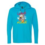 Softstyle® Lightweight Hooded Long Sleeve T-Shirt Thumbnail