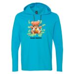 Softstyle® Lightweight Hooded Long Sleeve T-Shirt Thumbnail