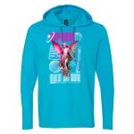 Softstyle® Lightweight Hooded Long Sleeve T-Shirt Thumbnail