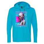 Softstyle® Lightweight Hooded Long Sleeve T-Shirt Thumbnail
