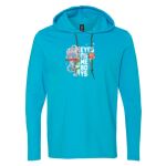Softstyle® Lightweight Hooded Long Sleeve T-Shirt Thumbnail