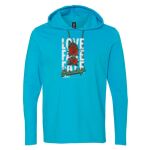 Softstyle® Lightweight Hooded Long Sleeve T-Shirt Thumbnail