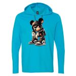 Softstyle® Lightweight Hooded Long Sleeve T-Shirt Thumbnail