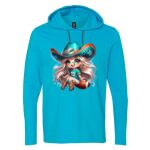 Softstyle® Lightweight Hooded Long Sleeve T-Shirt Thumbnail
