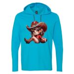 Softstyle® Lightweight Hooded Long Sleeve T-Shirt Thumbnail