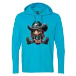 Softstyle® Lightweight Hooded Long Sleeve T-Shirt Thumbnail