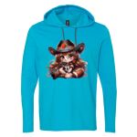 Softstyle® Lightweight Hooded Long Sleeve T-Shirt Thumbnail