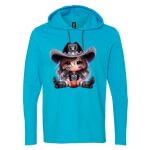Softstyle® Lightweight Hooded Long Sleeve T-Shirt Thumbnail