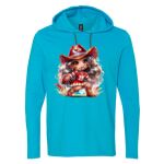 Softstyle® Lightweight Hooded Long Sleeve T-Shirt Thumbnail