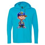 Softstyle® Lightweight Hooded Long Sleeve T-Shirt Thumbnail