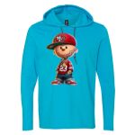 Softstyle® Lightweight Hooded Long Sleeve T-Shirt Thumbnail