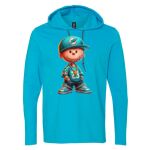 Softstyle® Lightweight Hooded Long Sleeve T-Shirt Thumbnail