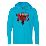 Softstyle® Lightweight Hooded Long Sleeve T-Shirt Thumbnail