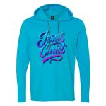 Softstyle® Lightweight Hooded Long Sleeve T-Shirt Thumbnail