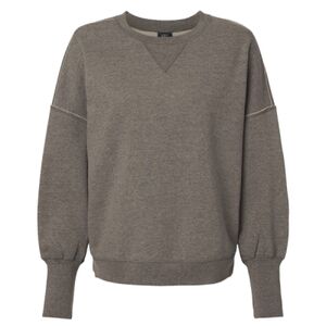 Women's Sueded Fleece Crewneck Sweatshirt Thumbnail