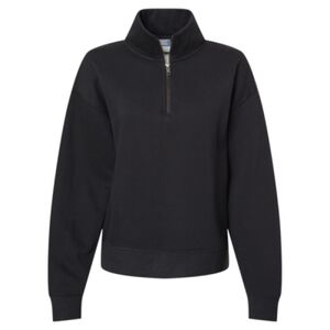 Women's Sueded Fleece Quarter-Zip Sweatshirt Thumbnail