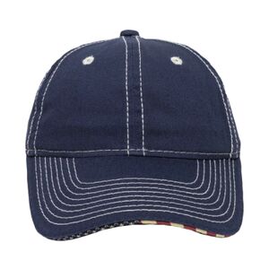 Unstructured Twill W/Flag Sandwich Visor Thumbnail