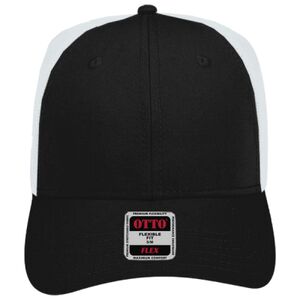 OTTO CAP "OTTO FLEX" Fitted 6 Panel Low Profile Mesh Back Trucker Hat Thumbnail