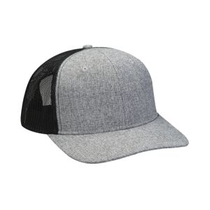 Heather Woven/Soft Mesh Trucker Style Cap Thumbnail