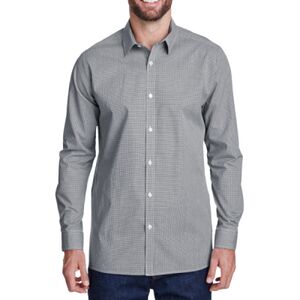Men's Microcheck Gingham Cotton Shirt Thumbnail