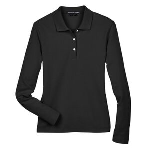 Women's Pima Piqué Long Sleeve Polo Thumbnail
