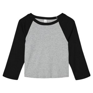 Women's Micro Rib 3/4 Raglan Baby Tee Thumbnail