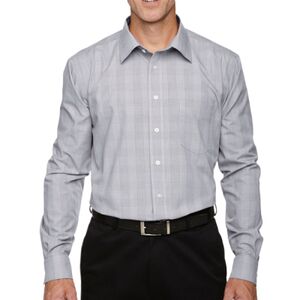 Men's Crown Collection® Glen Plaid Woven Dress Shirt Thumbnail