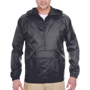 Quarter-Zip Hooded Pullover Pack Away Jacket Thumbnail