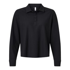 Women's Beyond Long Sleeve Loose Polo Thumbnail