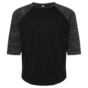 Youth Baseball Fine Jersey Three-Quarter Sleeve Tee Thumbnail