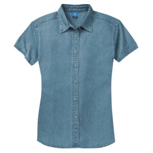 Women's Short Sleeve Value Denim Shirt Thumbnail