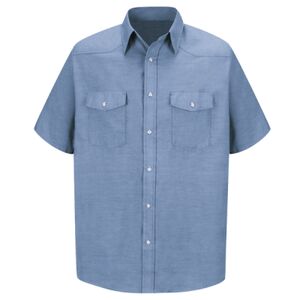 Men's Deluxe Western Style Short Sleeve Shirt Thumbnail