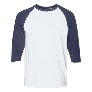 Unisex Heavy Cotton™ Raglan Three-Quarter Sleeve T-Shirt Thumbnail