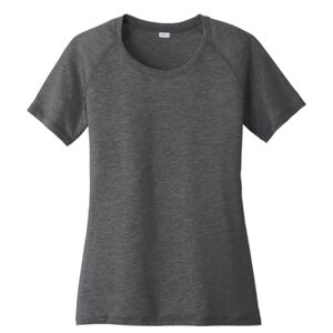 Women's PosiCharge ® Tri Blend Wicking Scoop Neck Raglan Tee Thumbnail