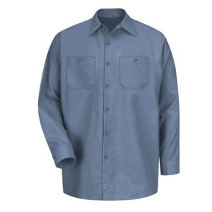 Men's Tall Industrial Long Sleeve Work Shirt Thumbnail