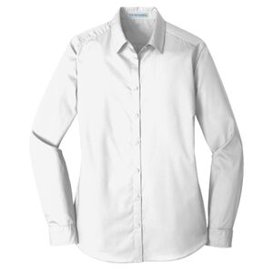Ladies Long Sleeve Carefree Poplin Shirt Thumbnail